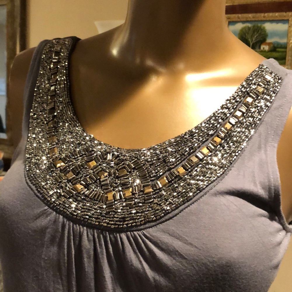 H&M top embellished with beads size s